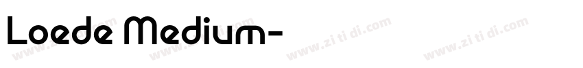 Loede Medium字体转换